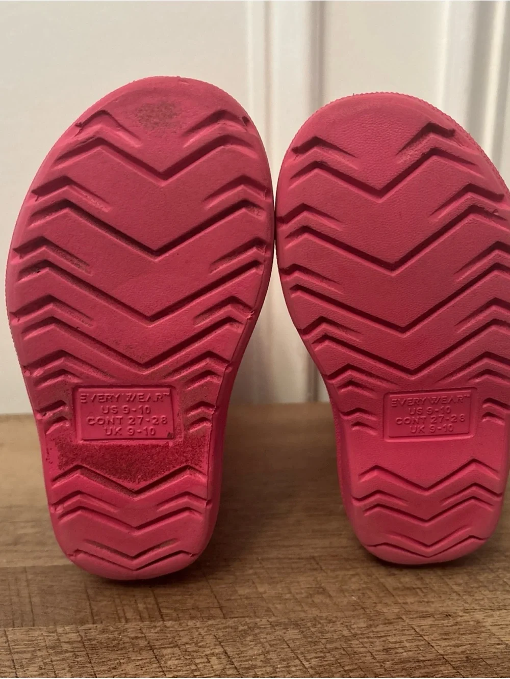 totes Kids Hot Pink Waterproof Rain Boots with Pull Tab